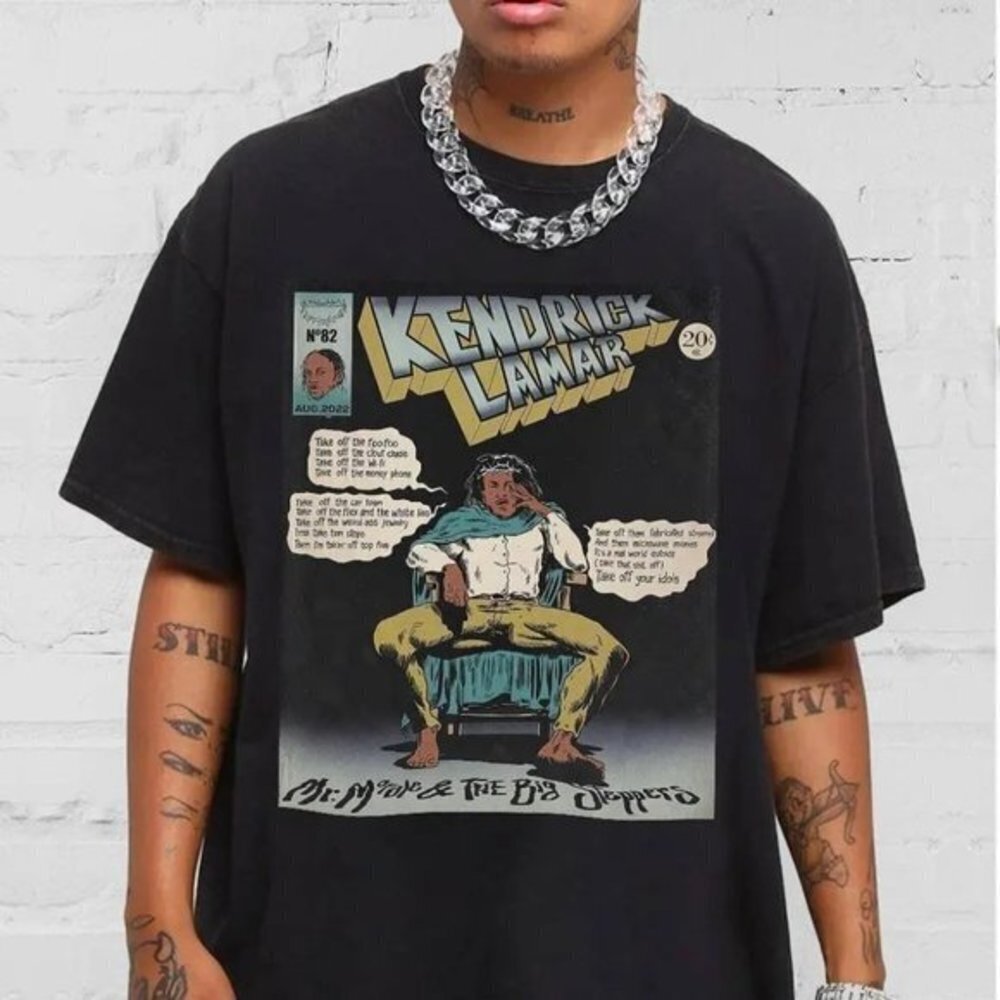 Kendrick Lamar Retro 90s Hip Hop Streetwear Graphic T-Shirt